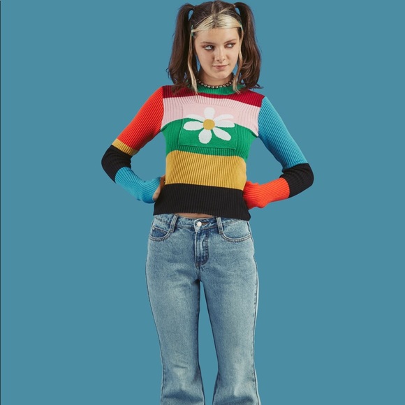 unif flower cardigan